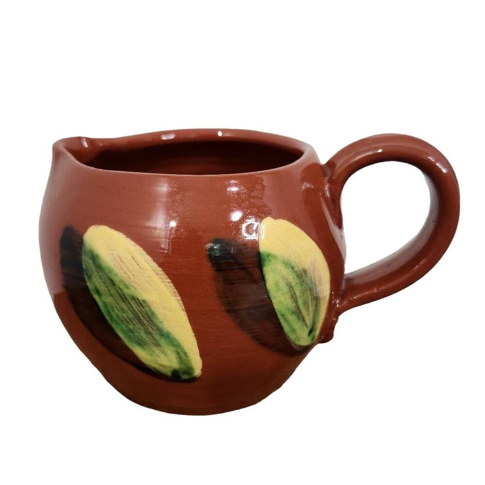 Dorothy Long Redware Vintage Pottery Creamer Redware Pottery 1987 Redware